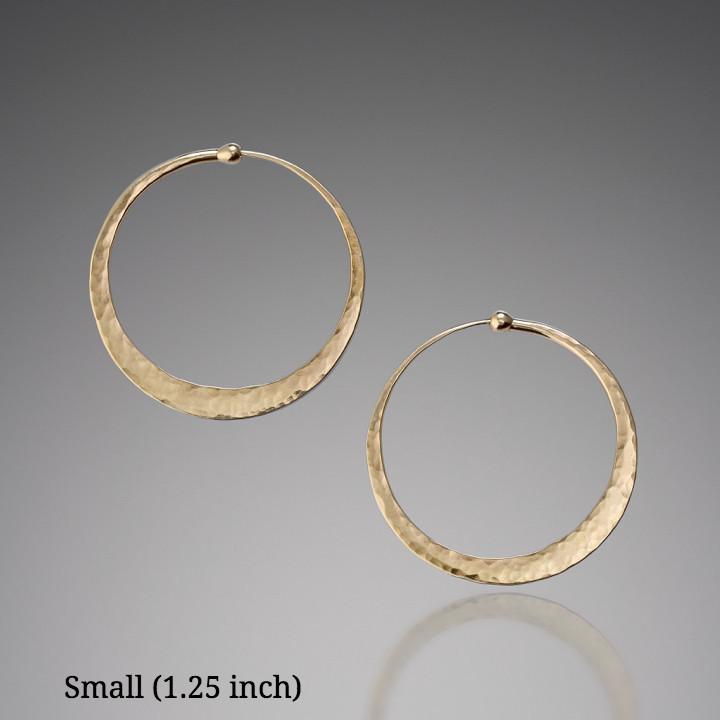 14k Gold Mini Hoop | Linjer Jewelry